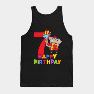 7th Birthday Party 7 Year Old Seven Years Tank Top